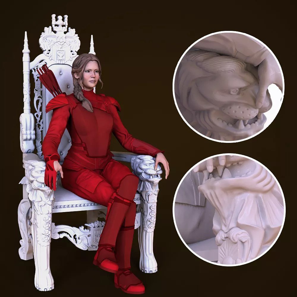 Katniss Everdeen V2 From The Hunger Games STL file