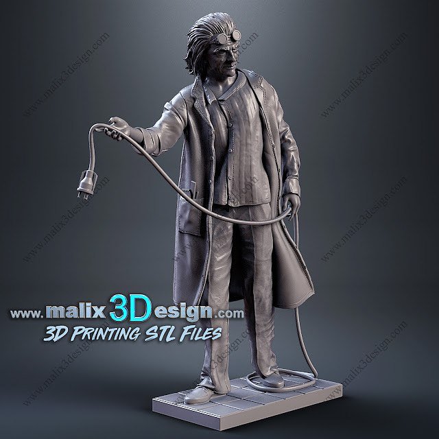 Dr.Emmett Brown From Back to the Future STL file