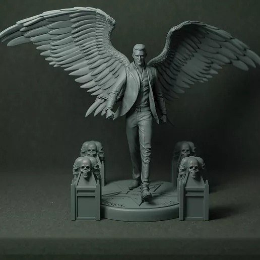 Lucifer Morningstar Fanart STL file
