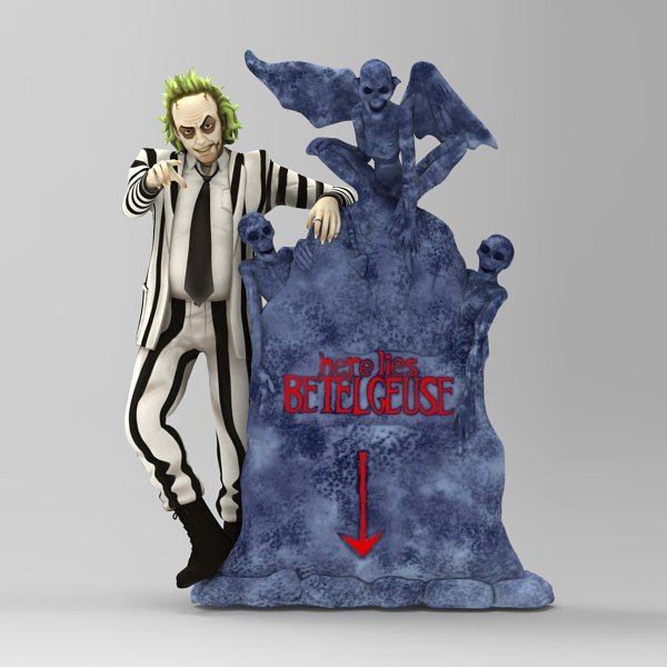 Beetlejuice Fanart STL file