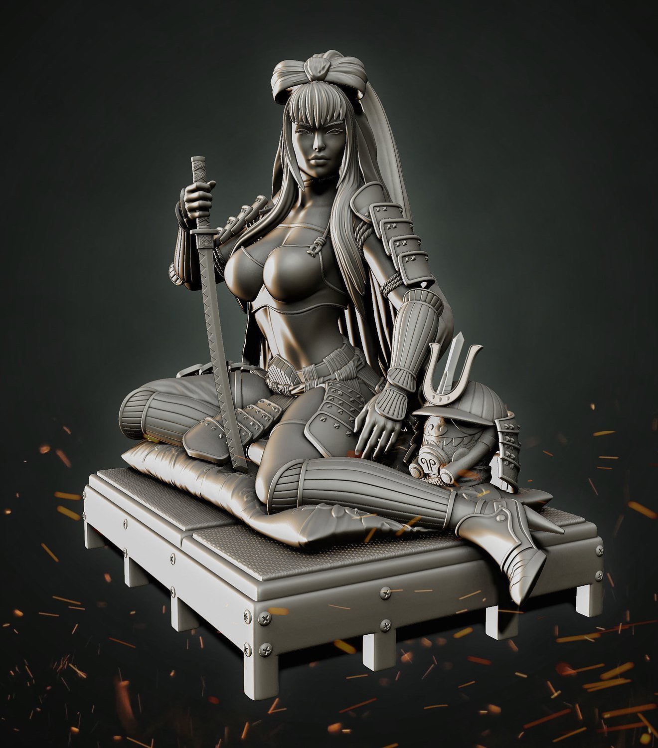 Stormtrooper Samurai Sitting Pose from Star Wars STL file