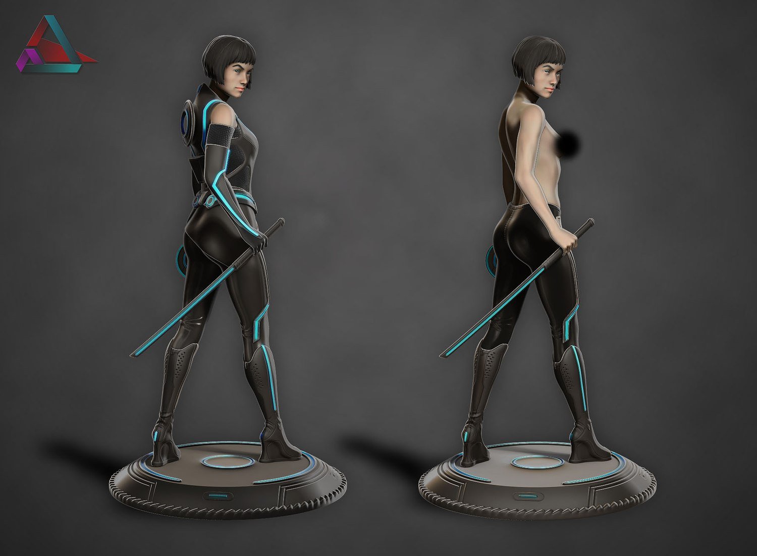 Quorra from Tron STL file