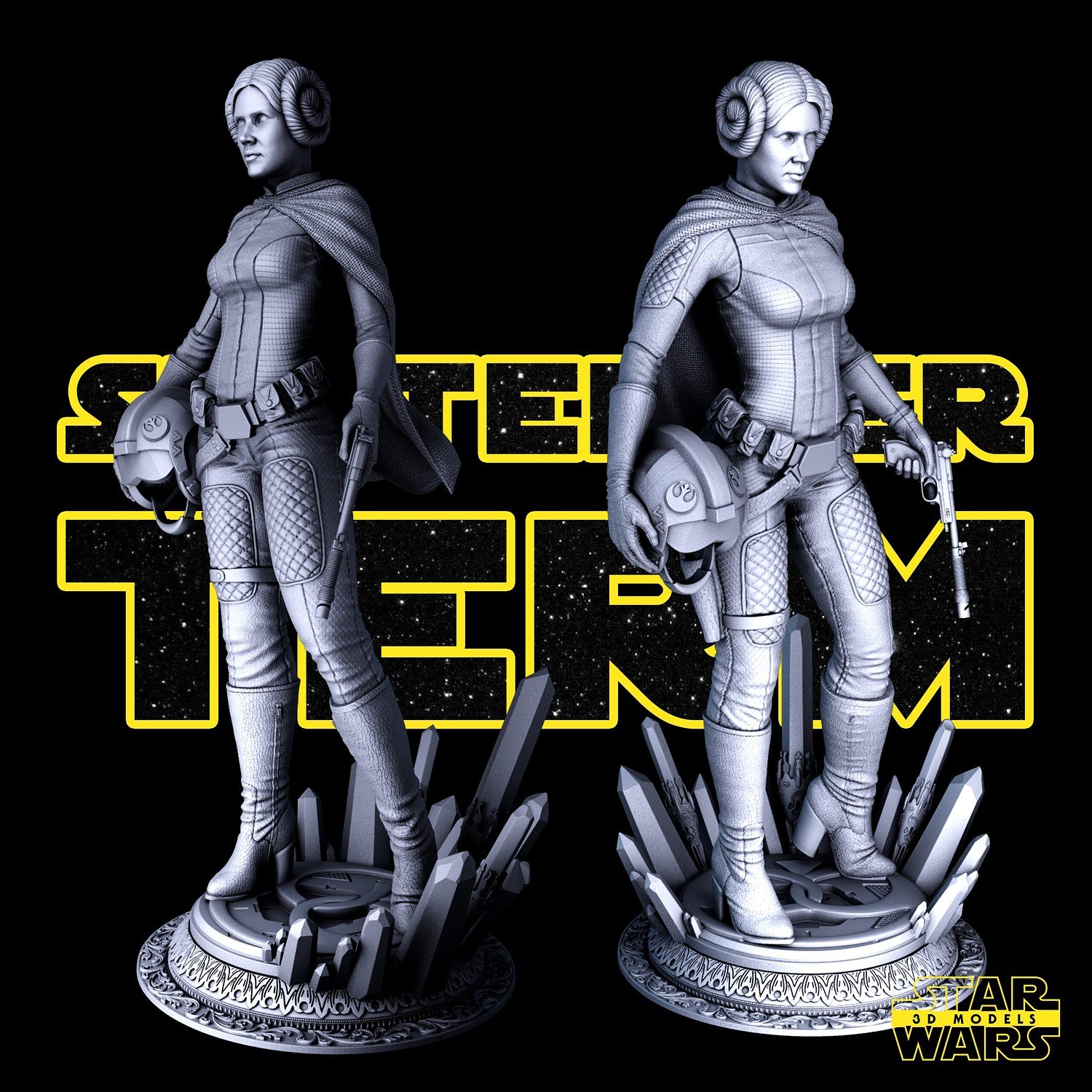 Leia Organa From Star Wars STL file