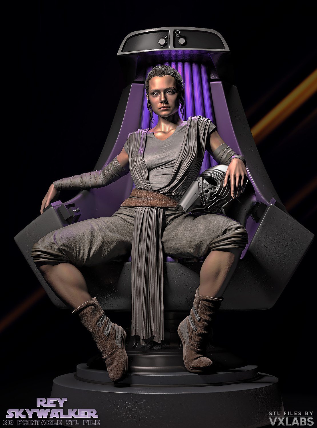Rey V2 From Star Wars STL file