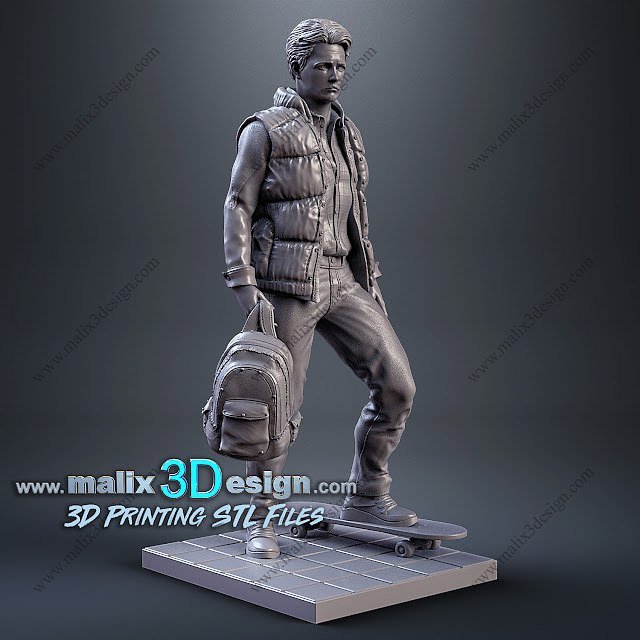 Marty From Back to the Future STL file