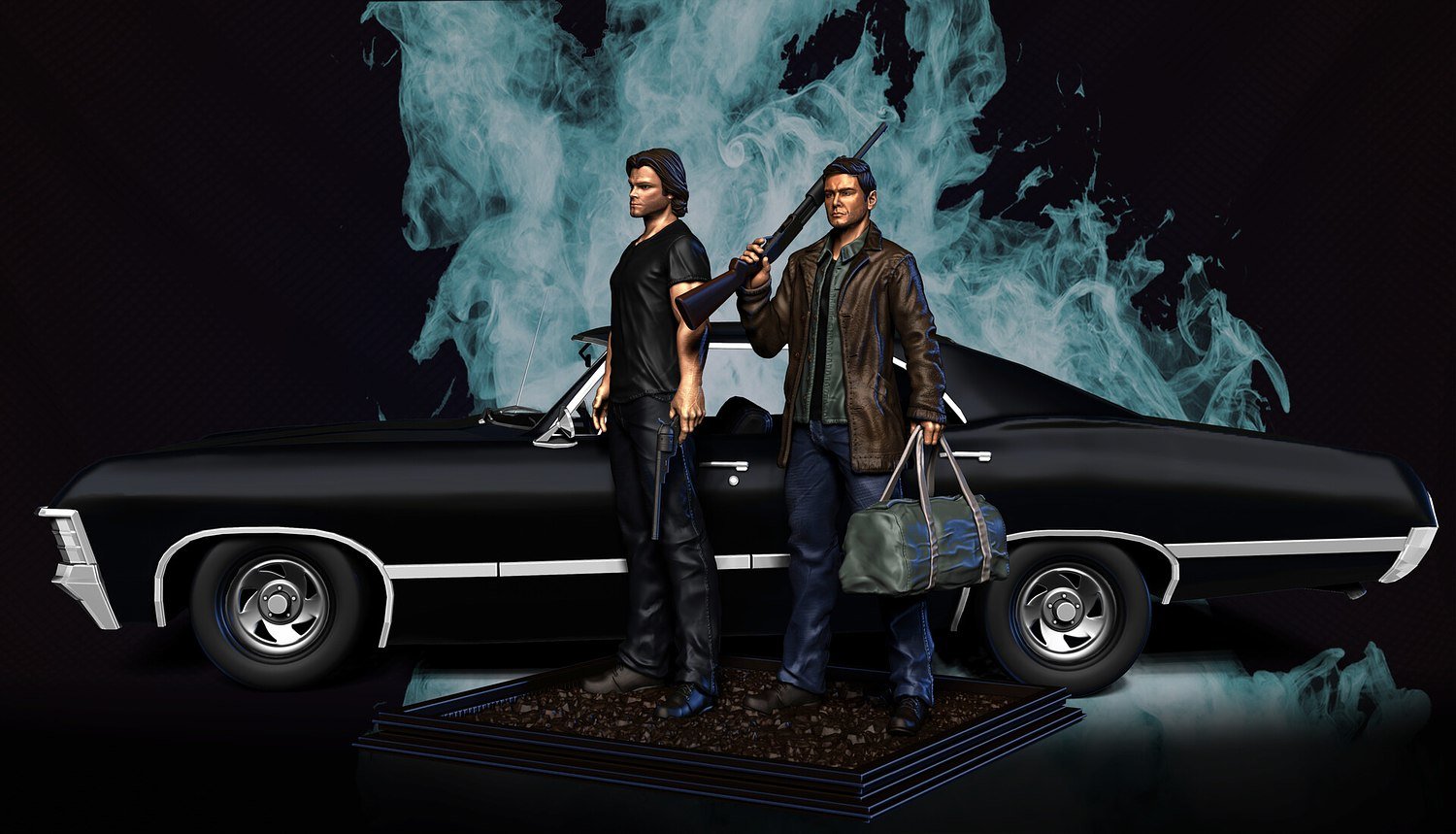 Supernatural Dean and Sam STL file
