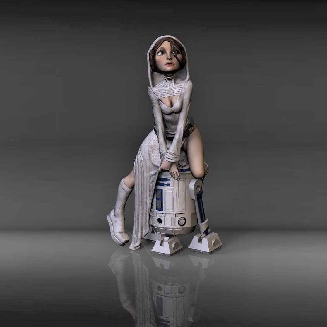 Star Wars Sexy Princess Leia STL file