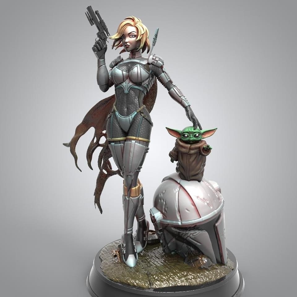 Star Wars Sexy Mandalorian STL file