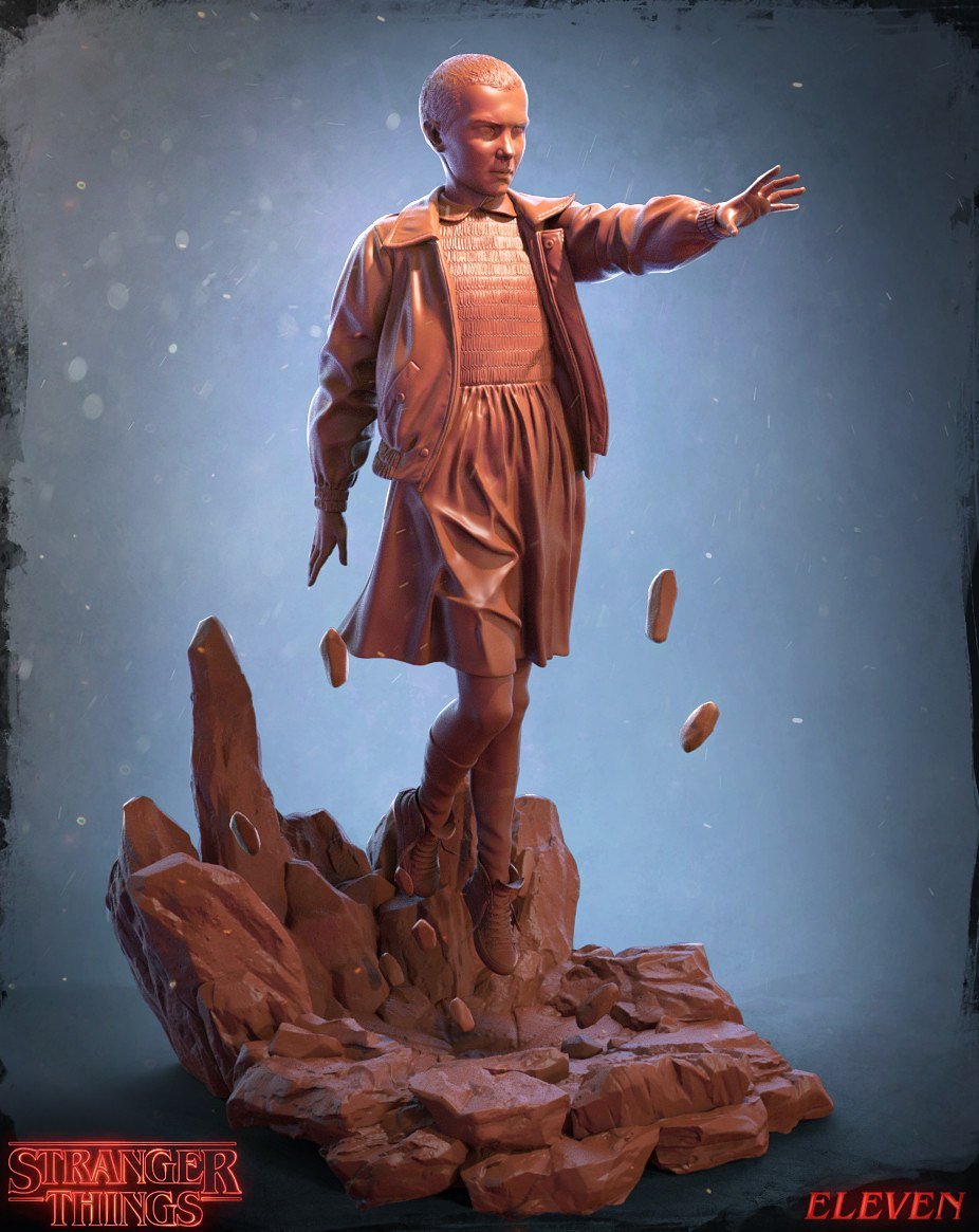 Eleven From Stranger Thing STL file