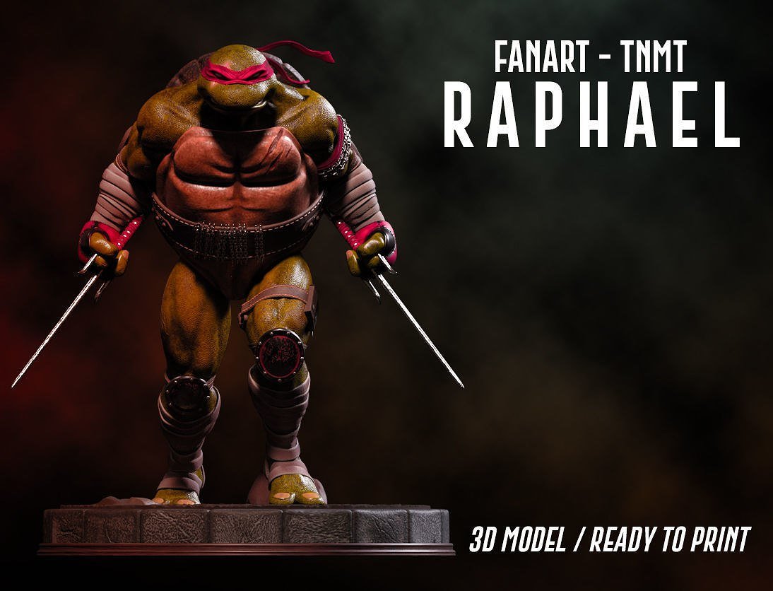 TMNT Raphael Fanart STL file