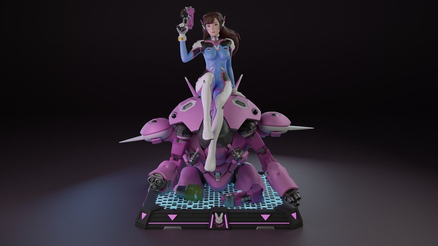 Dva V2 From Overwatch STL FILE