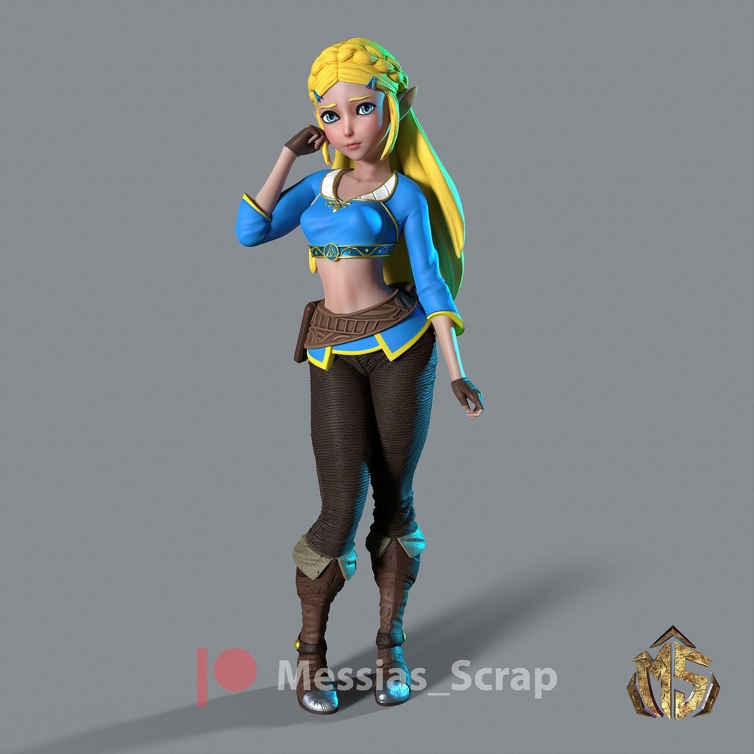 Princess Zelda V3 from Legend of Zelda STL FILE