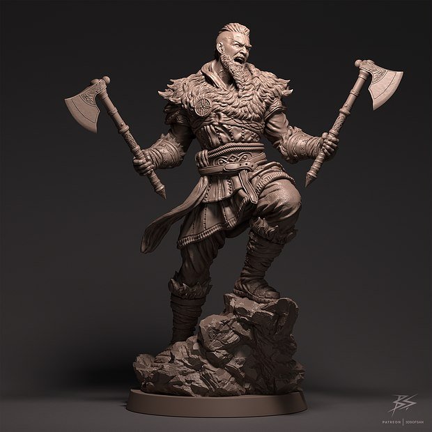 Eivor V2 From Assassins Creed Valhalla STL FILE