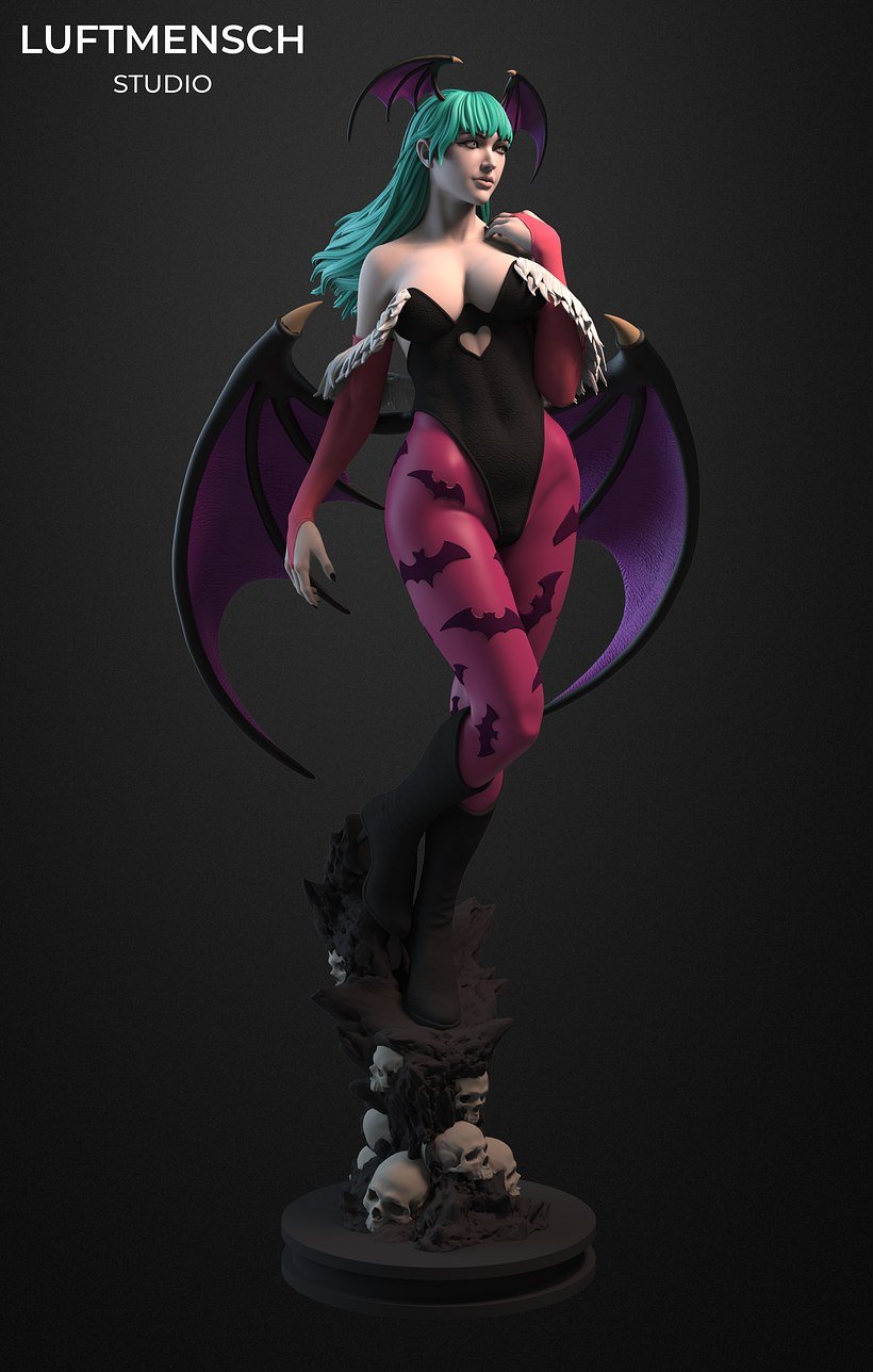 Morrigan Aensland Standing from Darkstalkers STL FILE