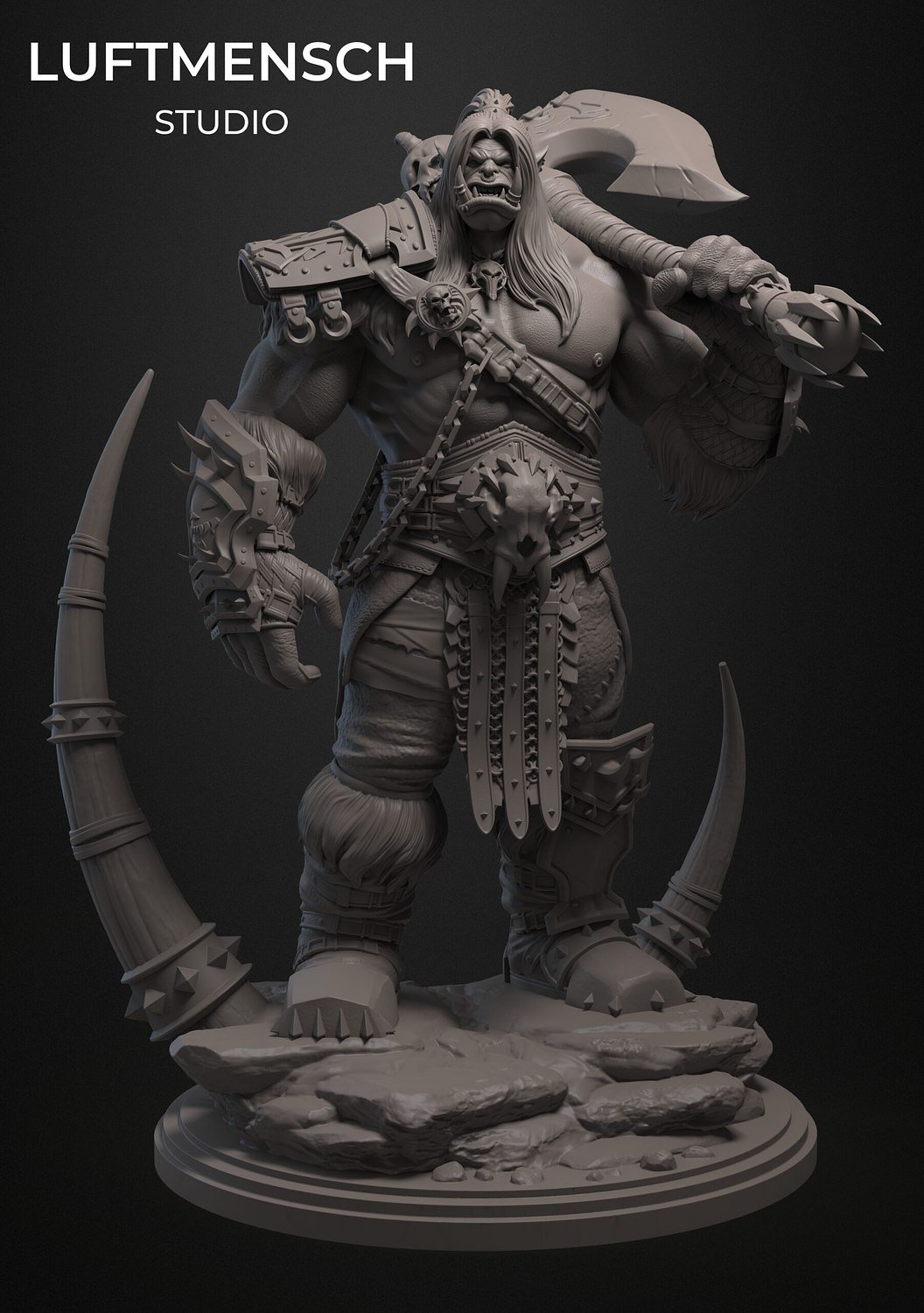 Grommash Hellscream from Warcraft STL FILE