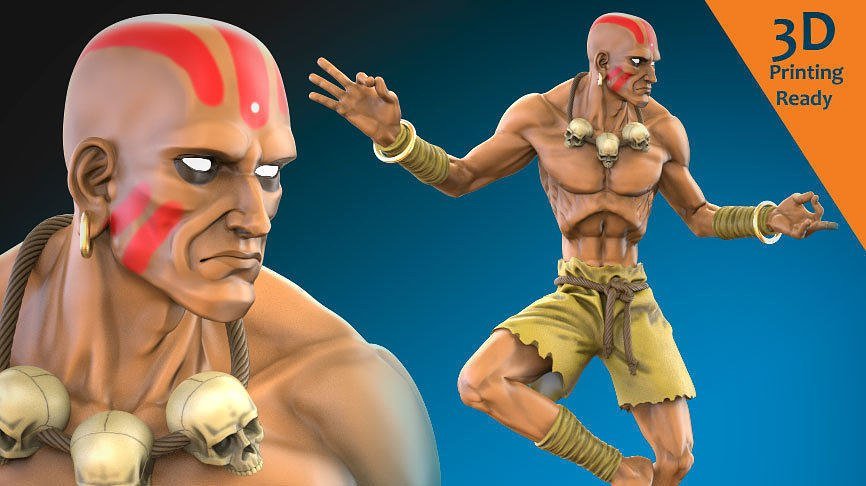 Dhalsim from Street Fighter II STL FILE