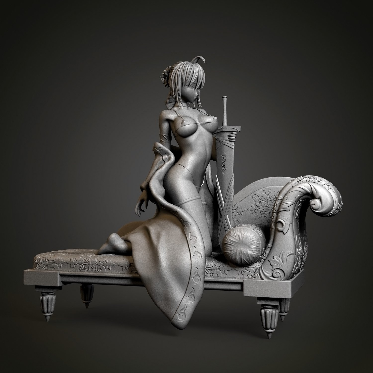 Saber from Fate stay night STL FILE
