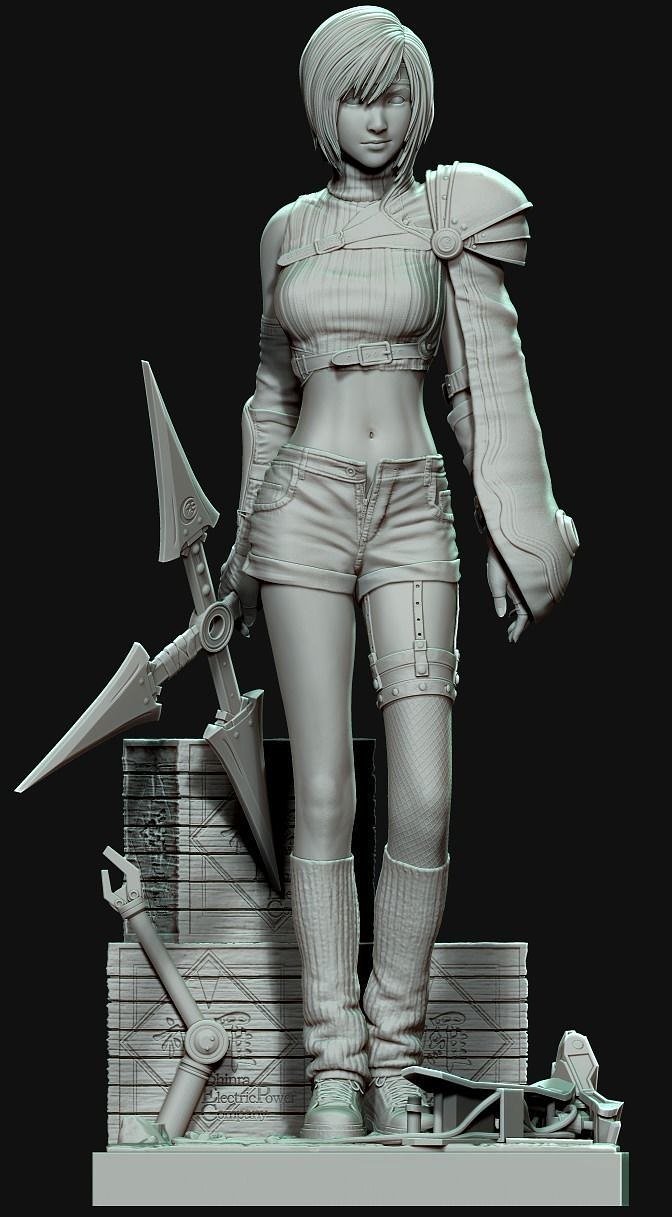 Yuffie Kisaragi V2 from Final Fantasy 7 STL FILE