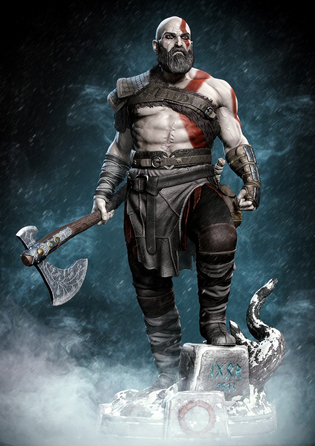 Kratos from God of War STL FILE