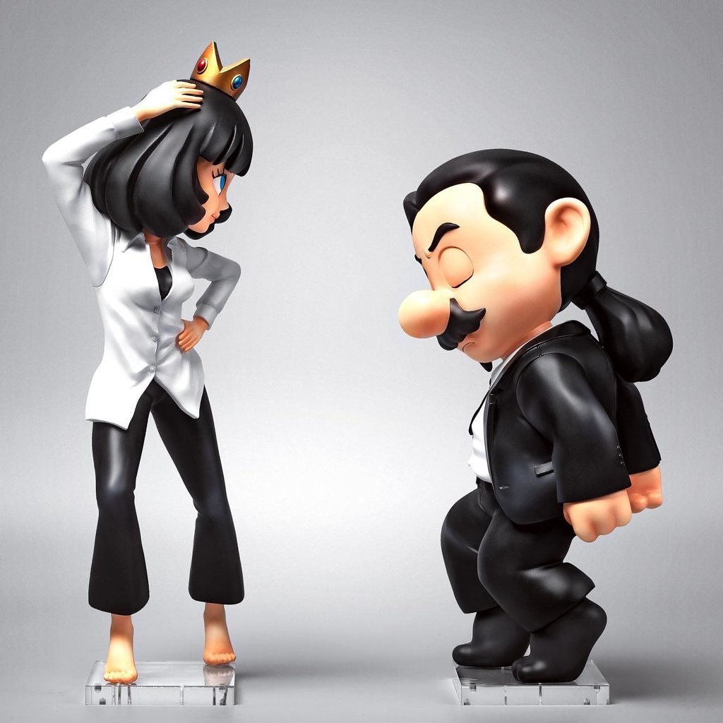 Mario peach pulp fiction STL FILE
