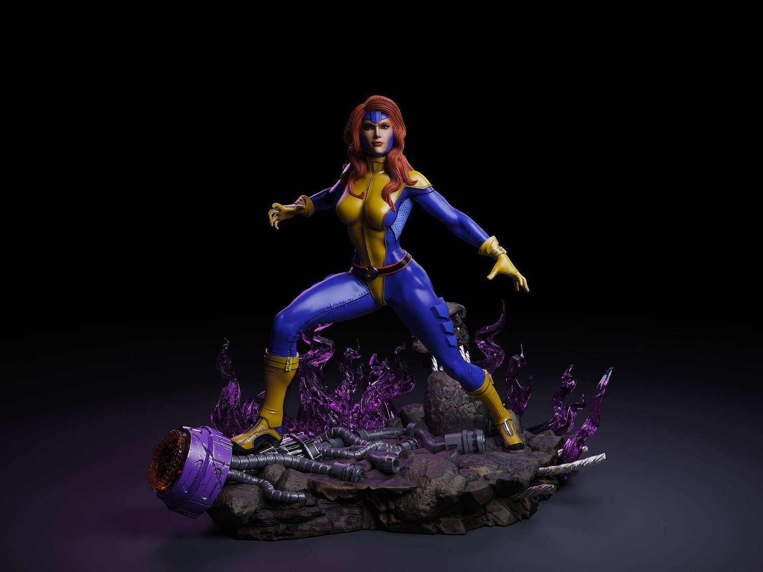 Jean Grey from Marvel STL FILE 3D PRINT