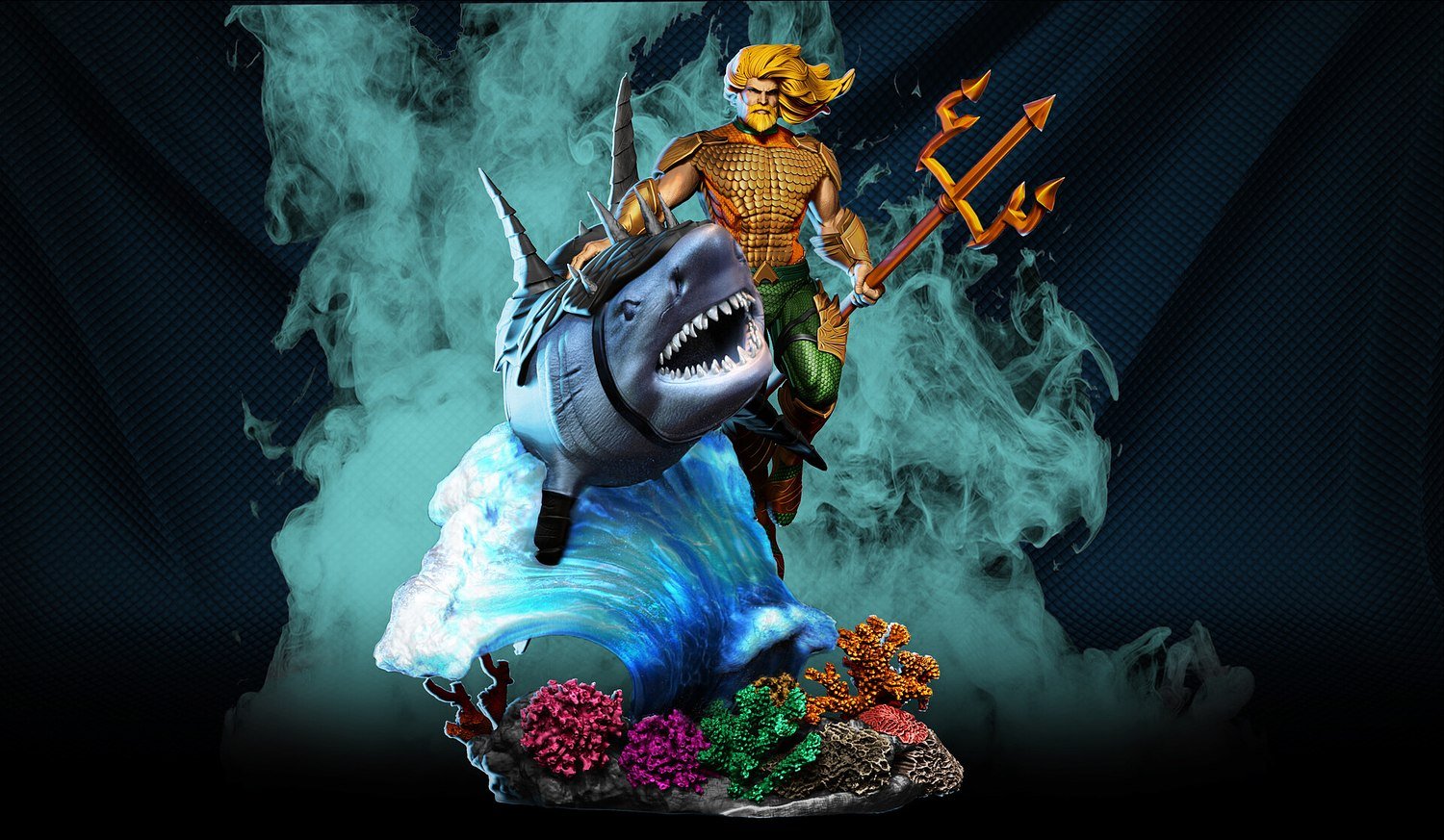 Aquaman Diorama STL FILE 3D PRINT