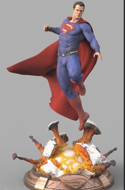 Superman Henry Cavill STL FILE 3D PRINT