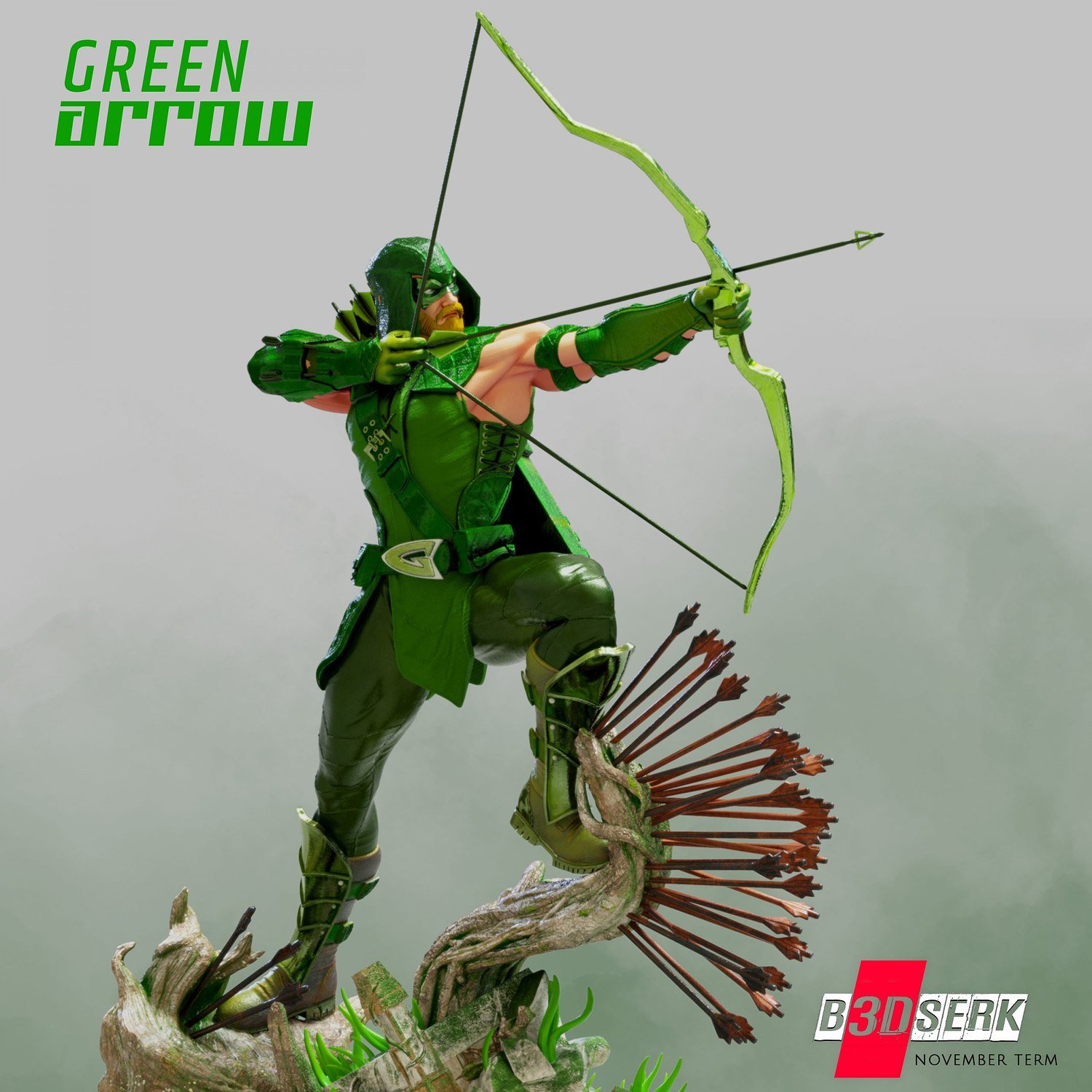 Green Arrow from DC STL FILE 3D PRINT