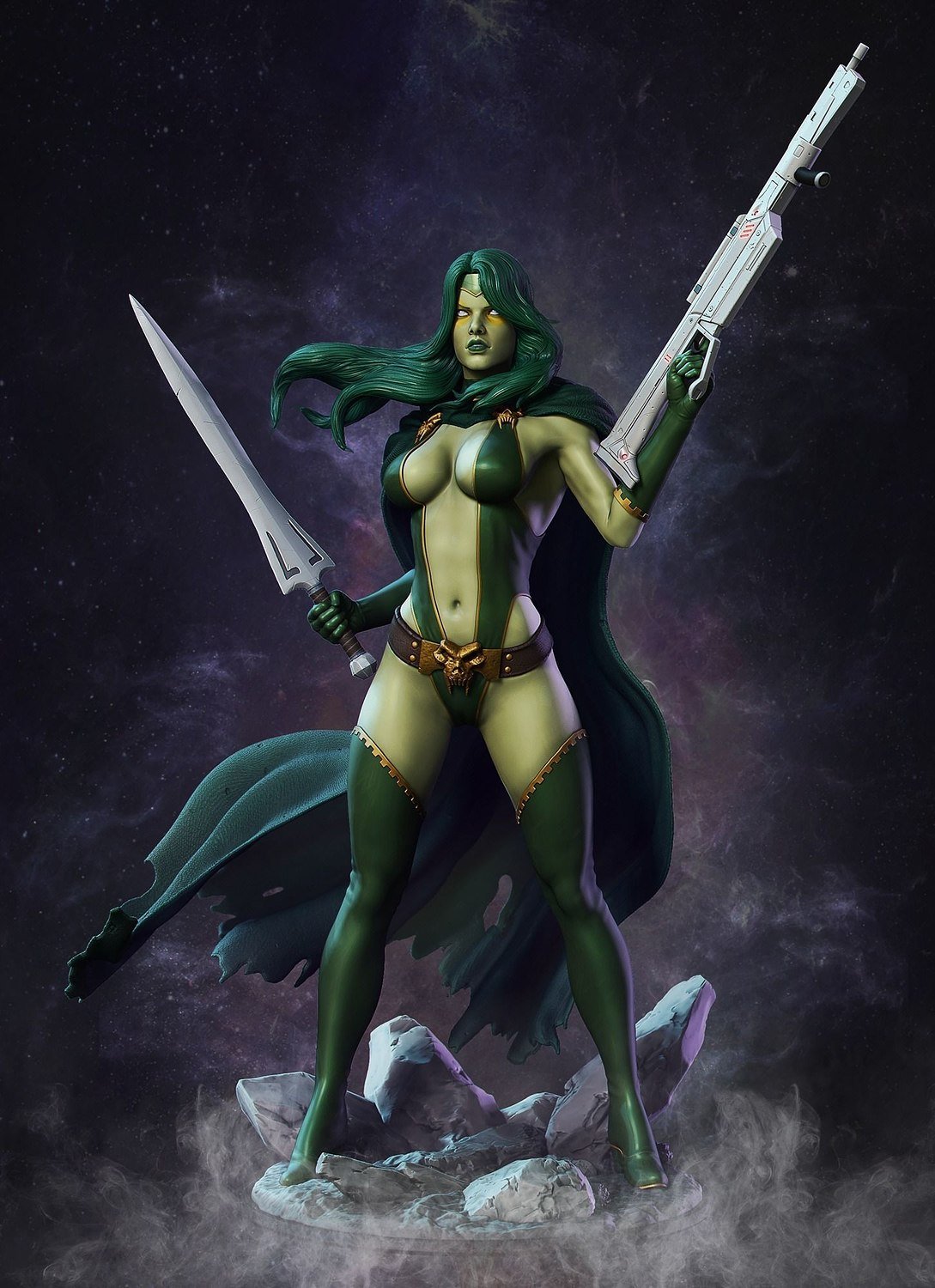 Gamora Classic from Guardian of the galaxy STL FILE 3D PRINT