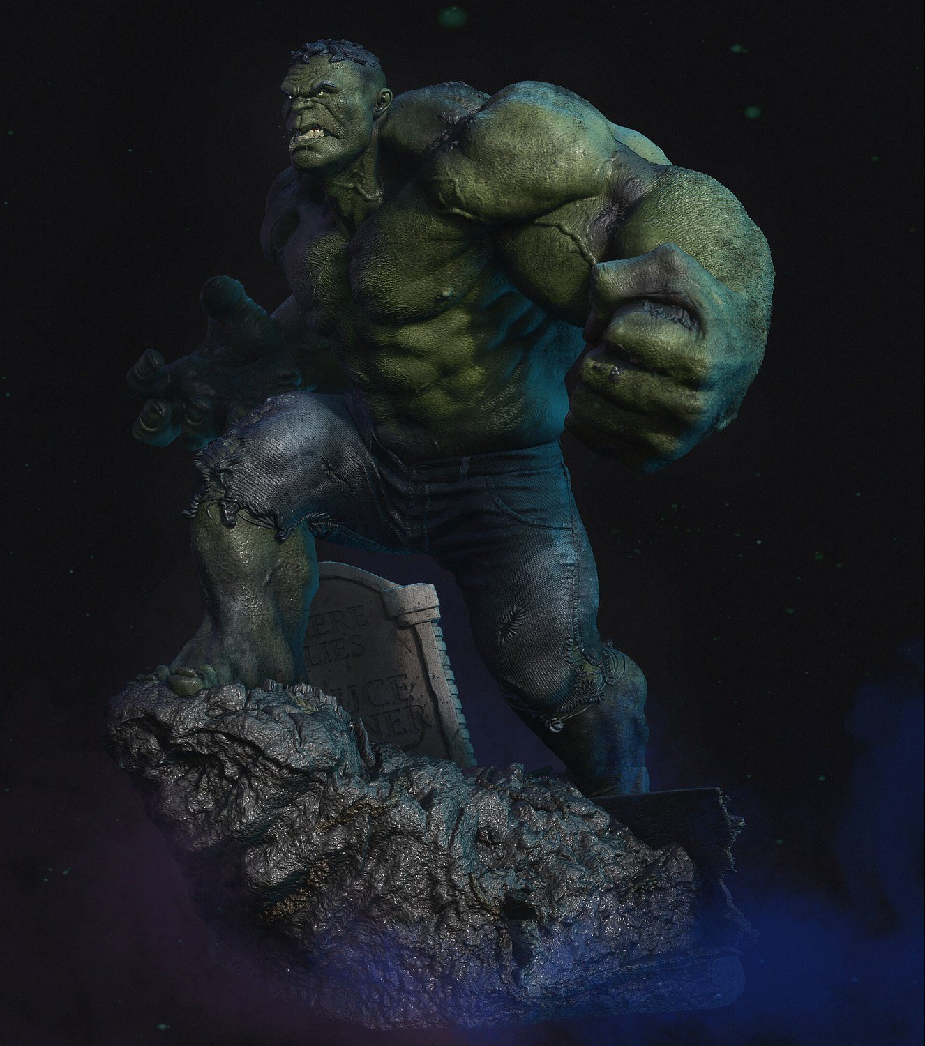 Immortal Hulk from Marvel STL FILE 3D PRINT