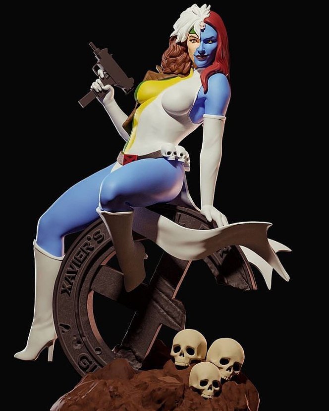 Mystique from Marvel STL FILE 3D PRINT