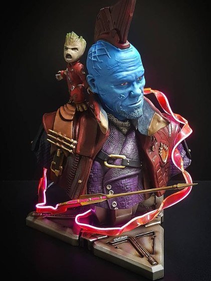 Yondu Bust - Guardian of the galaxy STL FILE 3D PRINT