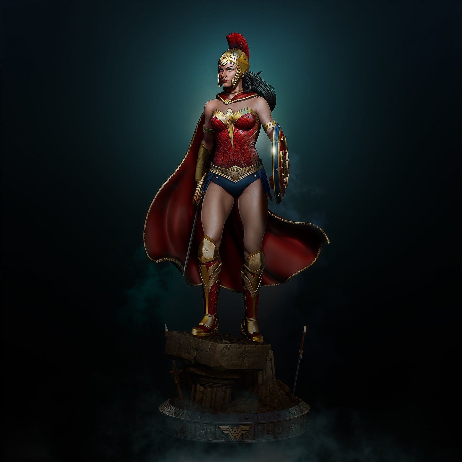 Warrior Wonder Woman From DC STL FILE 3D PRINT
