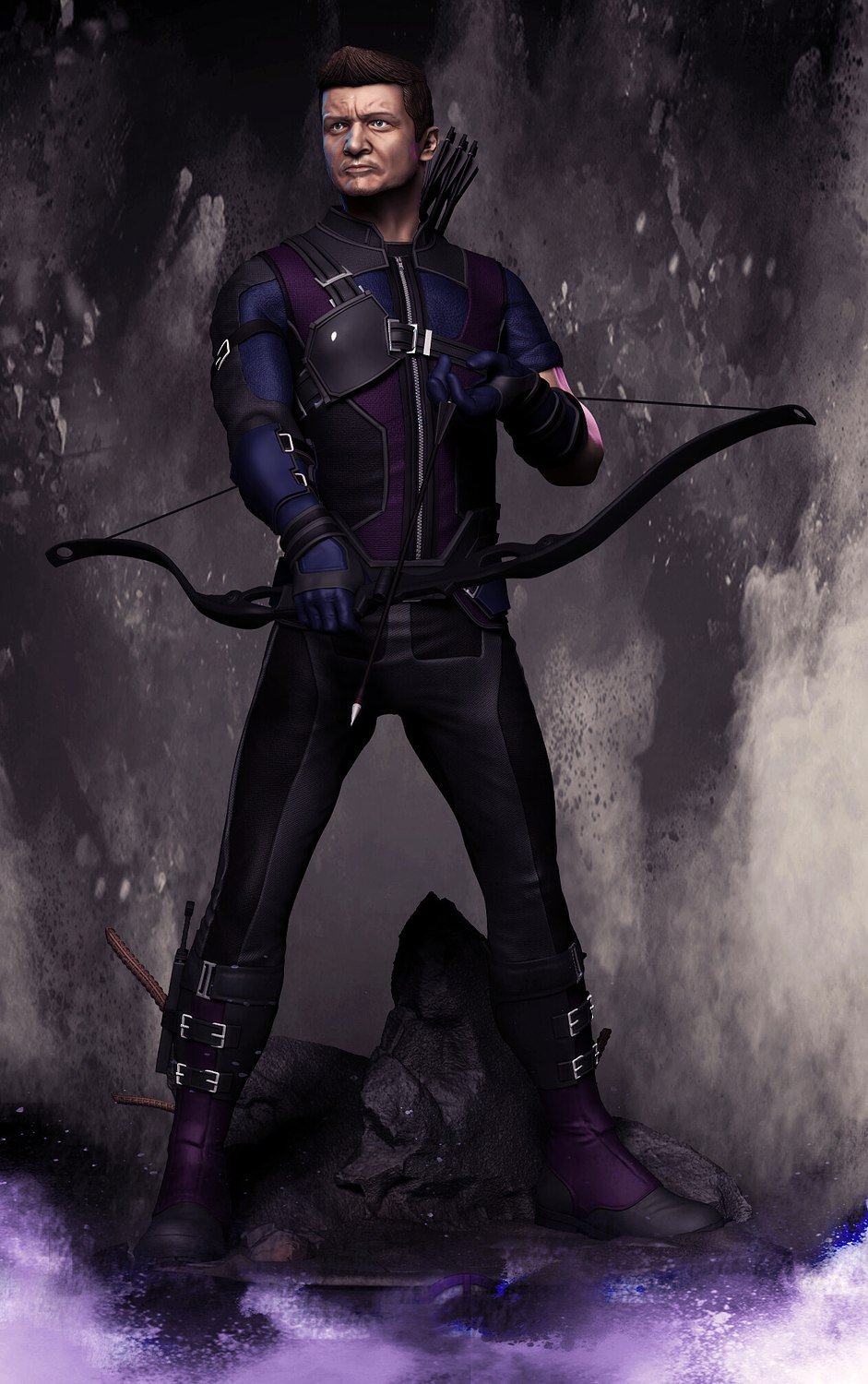 Hawkeye Clint Barton from Marvel STL FILE 3D PRINT