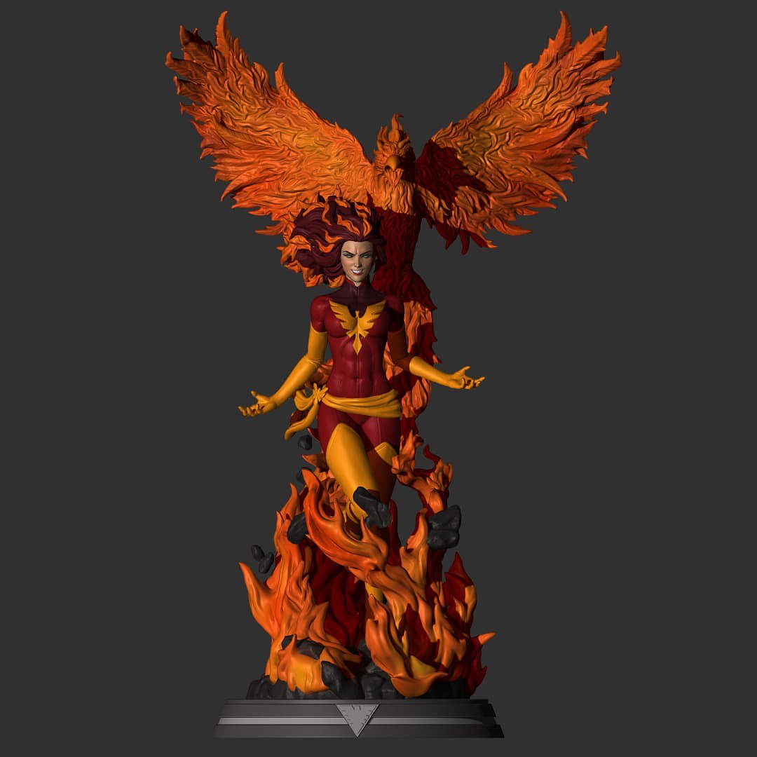 Jean Grey Phoenix Force from Marvel STL FILE 3D PRINT