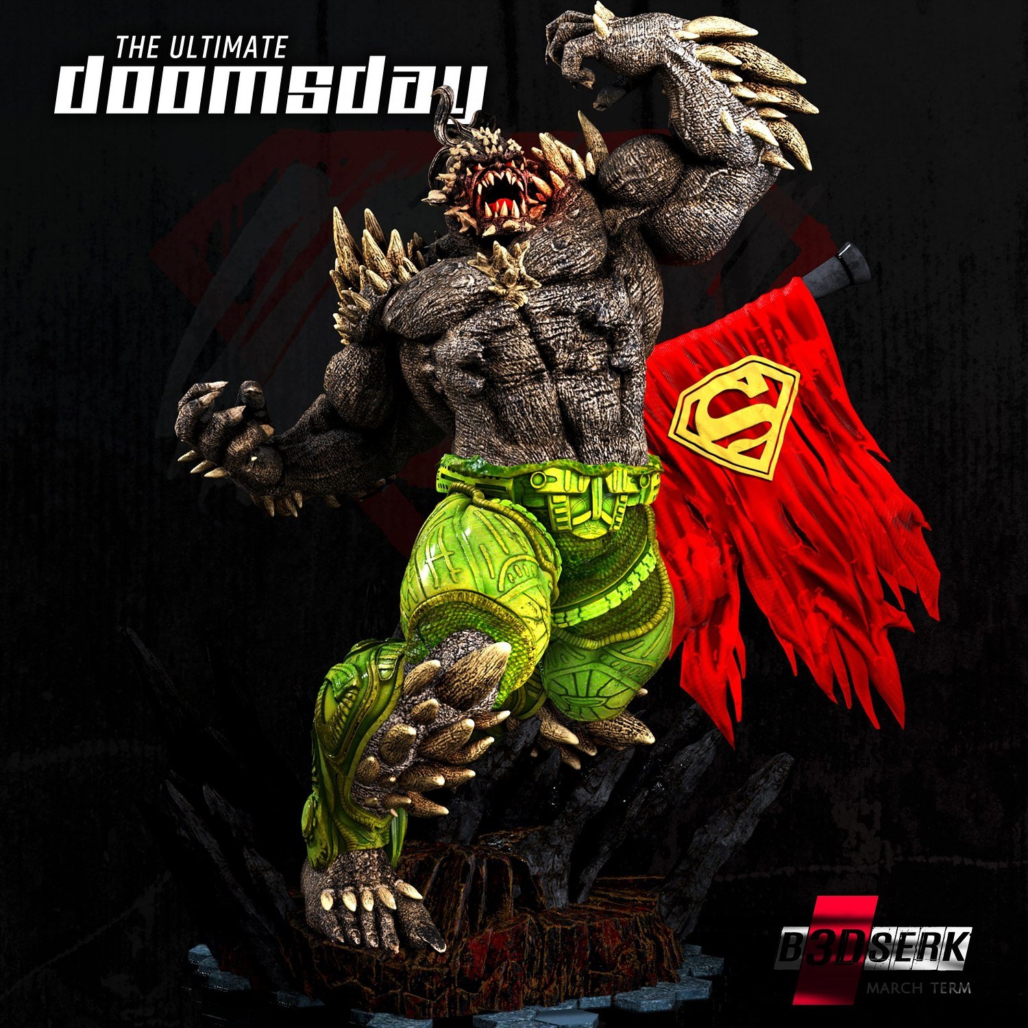 Doomsday From DC STL FILE 3D PRINT
