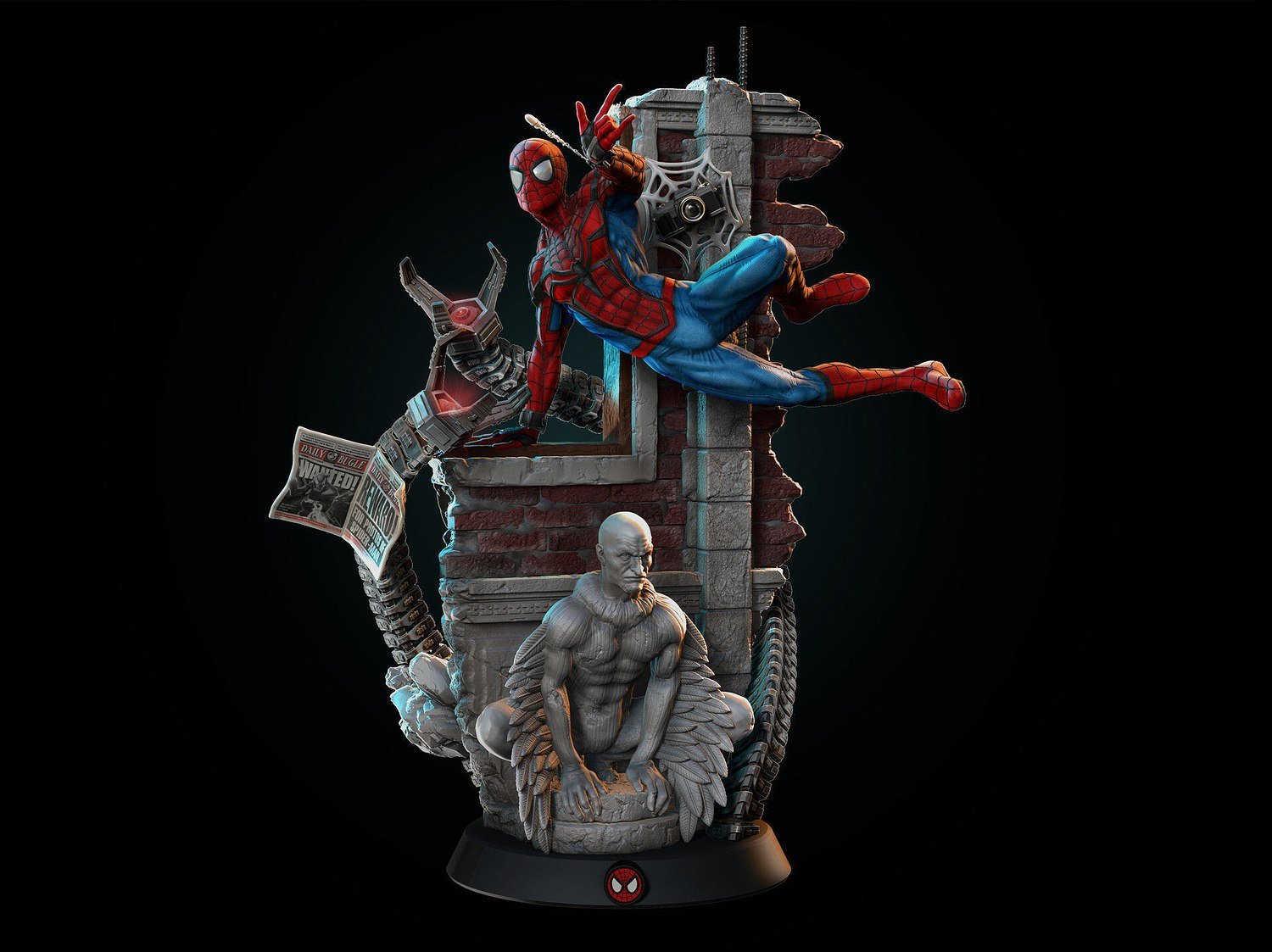 Spiderman Diorama from Marvel STL FILE 3D PRINT