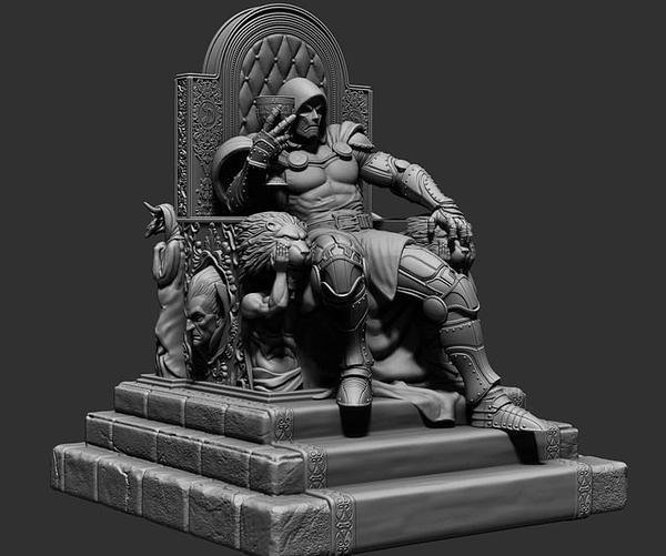 Dr Doom From Marvel STL FILE 3D PRINT