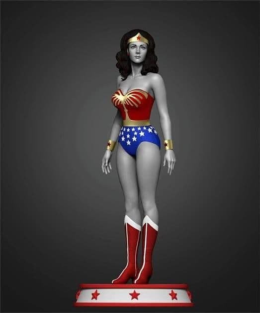1980s Wonder Woman From DC STL FILE 3D PRINT