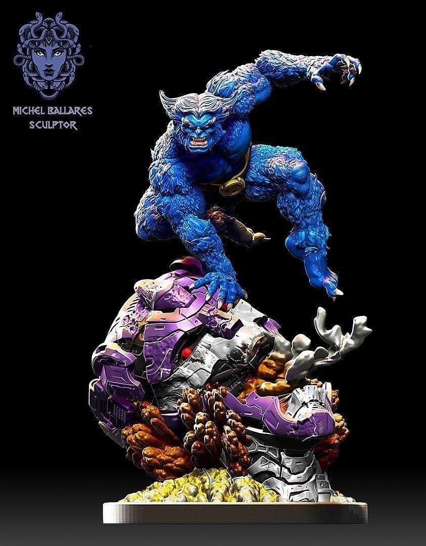 The Beast Pose 2 from X-men STL FILE 3D PRINT