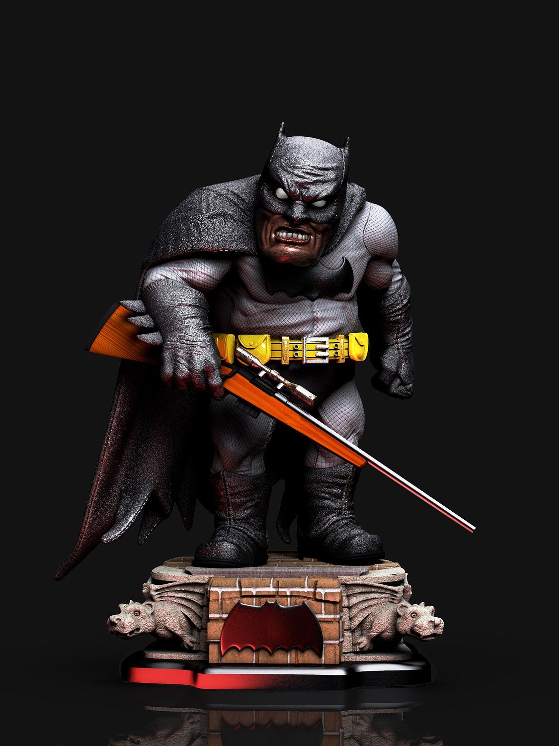 Batman Caricature - The Dark Knight STL FILE 3D PRINT