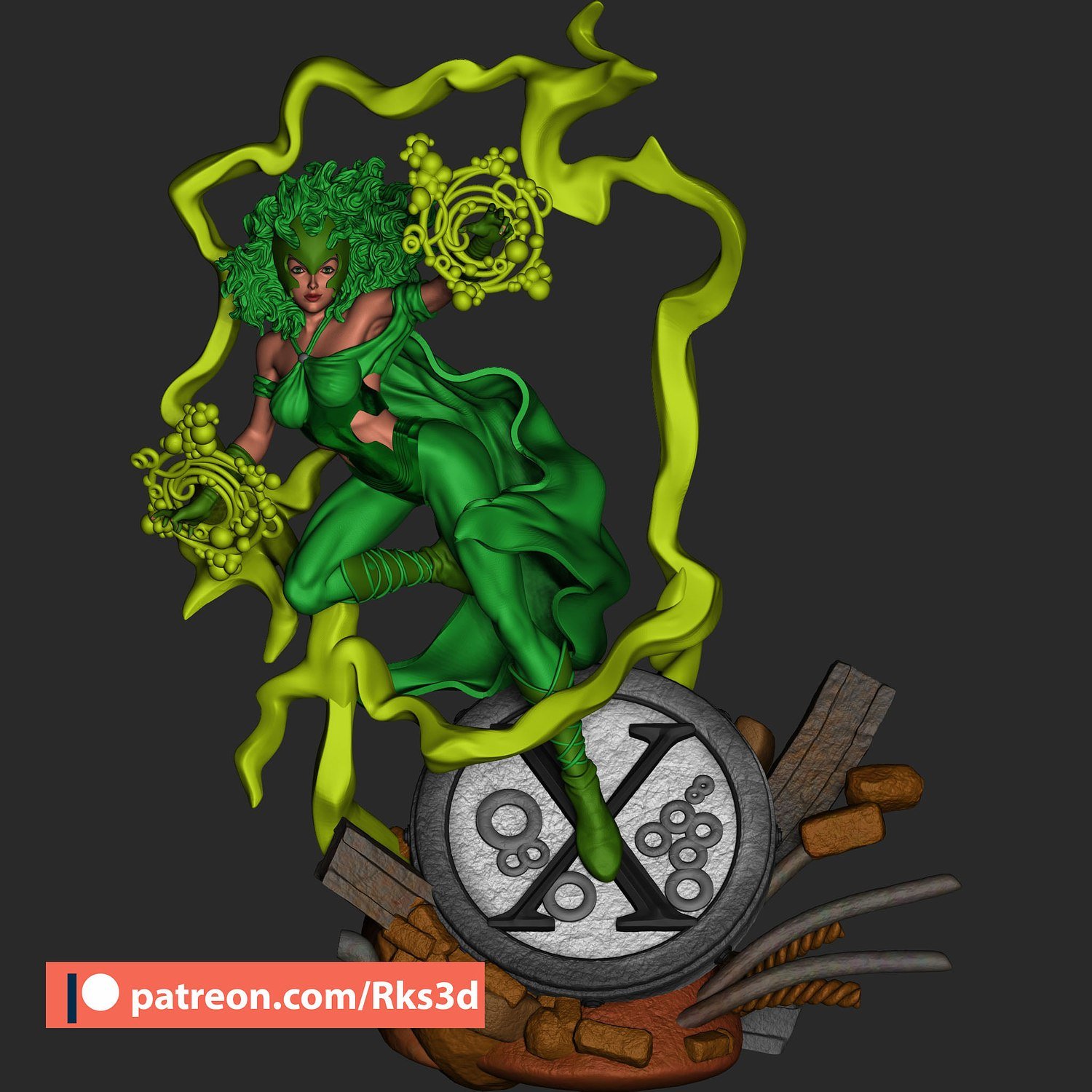 Polaris V2 from X-men STL FILE 3D PRINT