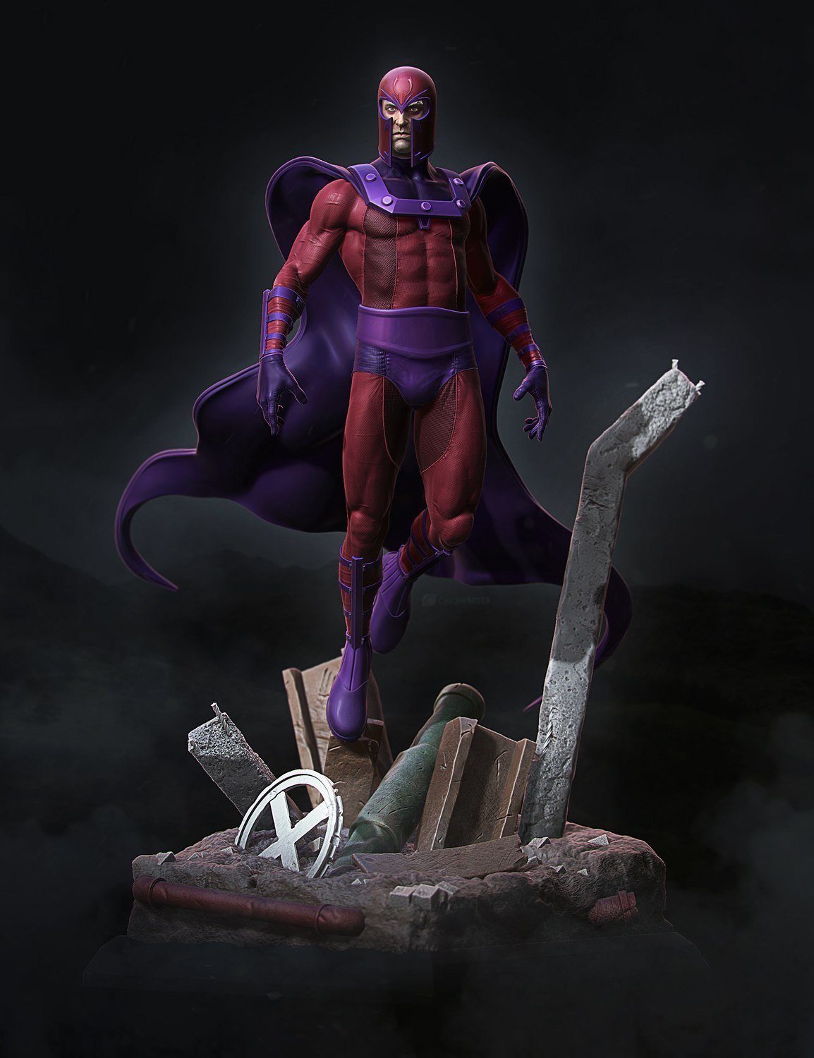 Magneto from X-Men STL FILE 3D PRINT