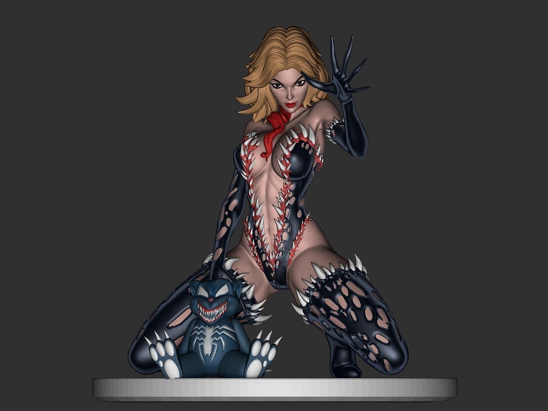 Gwenom and Mary Jane as Carnage STL FILE 3D PRINT