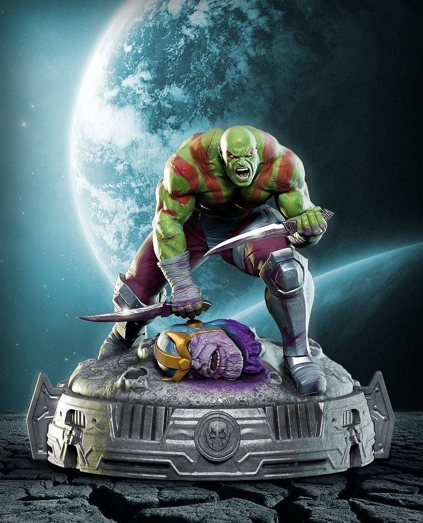 Drax the Destroyer STL FILE 3D PRINT
