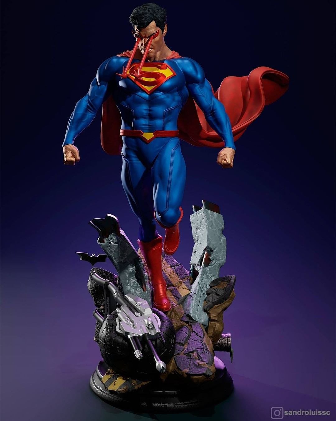 Superman V2 from DC STL FILE 3D PRINT