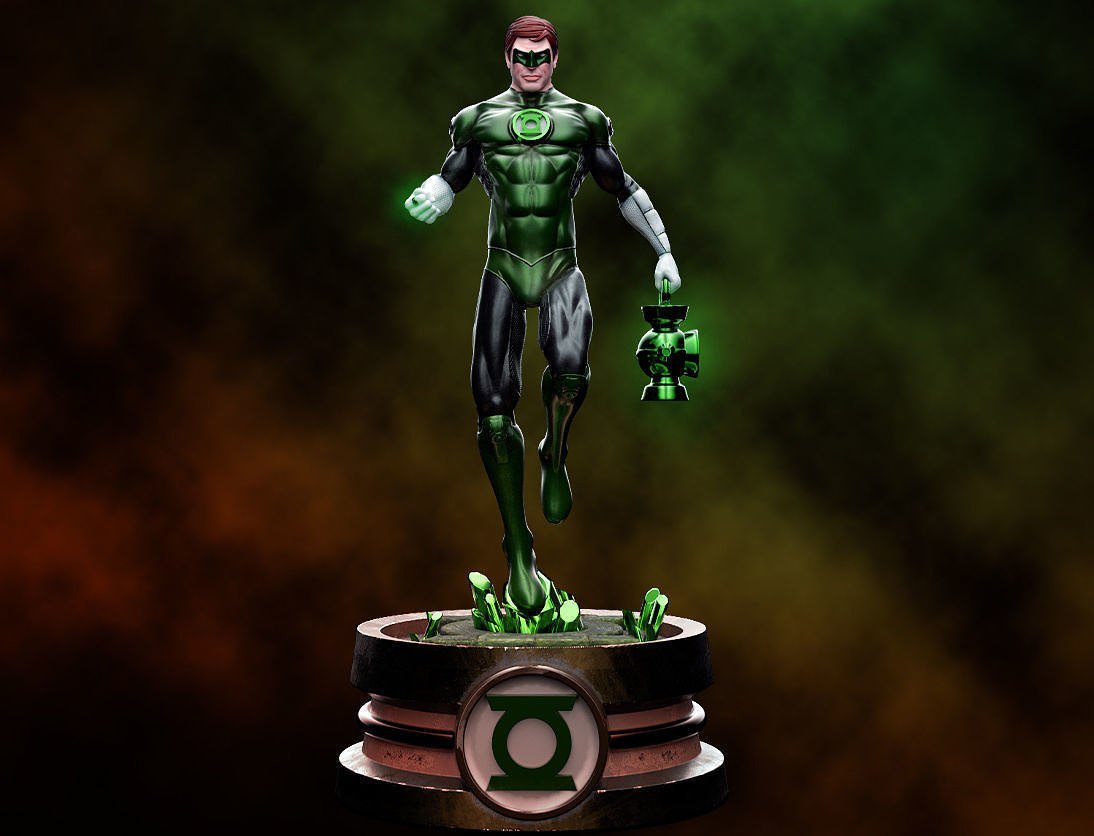 Fanart Hal Jordan - Green Lantern from DC STL FILE 3D PRINT