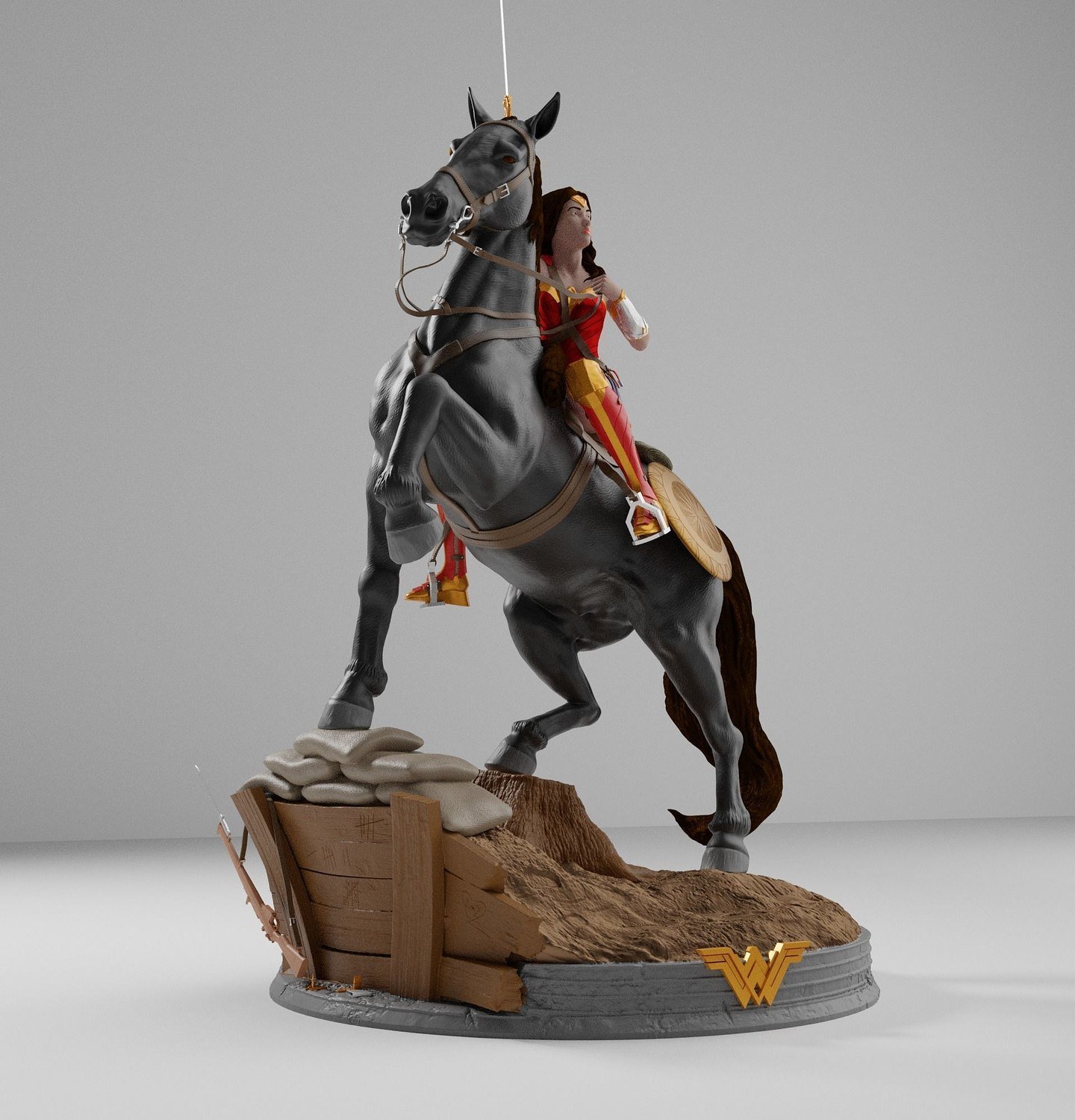 Wonder Woman Diana World War I STL FILE 3D PRINT