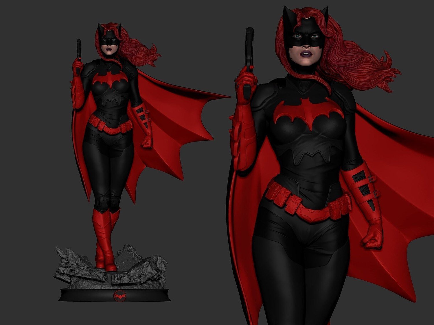 Batwoman From DC STL FILE 3D PRINT