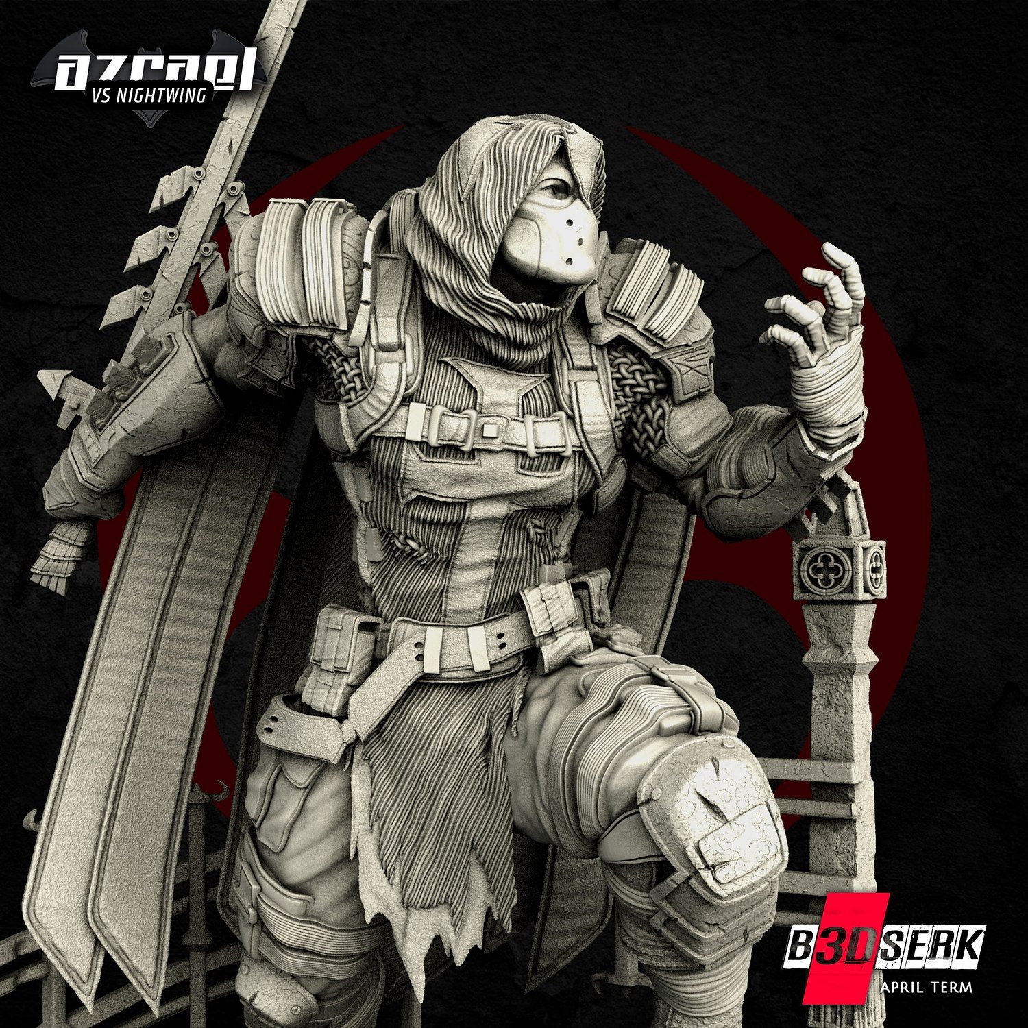 Azrael From DC STL FILE 3D PRINT